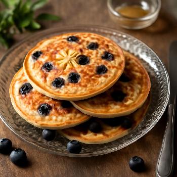 Pikelets Australiennes aux Myrtilles et Zestes de Citron