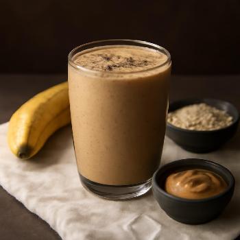 Smoothie Protéiné Banane-Beurre de Cacahuète