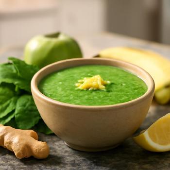 Smoothie Vert Énergisant Épinards et Pomme