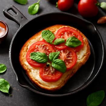 Toast à la Tomate et au Basilic Frais