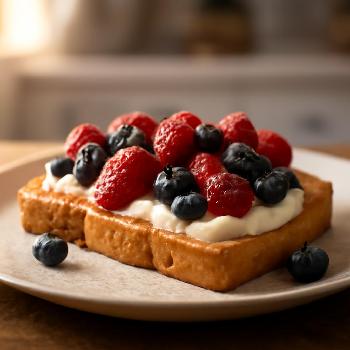 Toast aux baies et mascarpone : Un délice matinal fruité