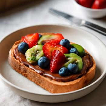 Toast Gourmand au Nutella et Fruits Frais