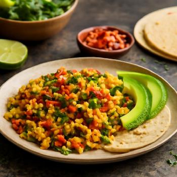 Tofu Brouillé à la Mexicaine : Un Brunch Végétalien Ensoleillé