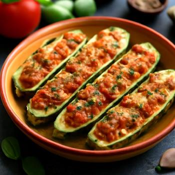 Barquettes de Courgettes Farcies à la Provençale