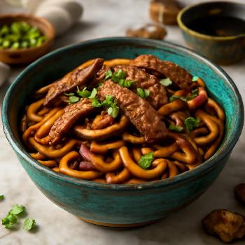 Boeuf Udon Savoureux et Rapide