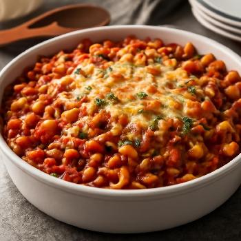 Chili Mac au Four Végétarien