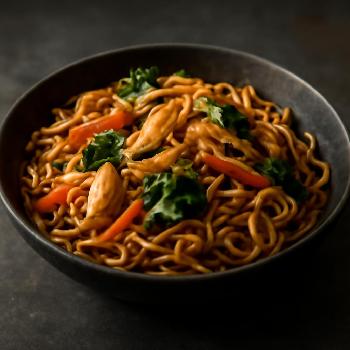 Chow Mein au Poulet et Légumes