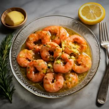 Crevettes Scampi au Citron et Romarin : Un Festin Méditerranéen