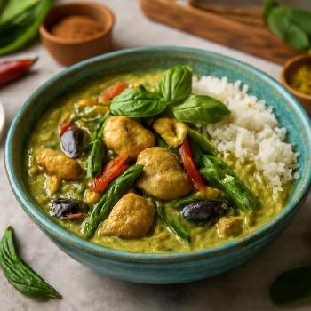 Curry Vert Thaï au Poulet : Un Voyage de Saveurs