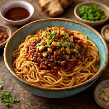 Dan Dan Noodles (担担面) : Un délice épicé du Sichuan