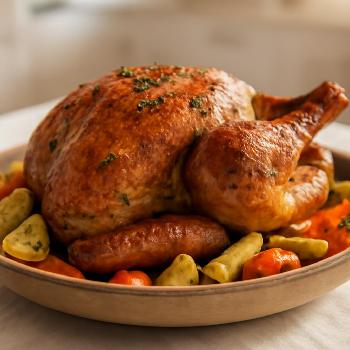 Dinde Rôtie de Thanksgiving Traditionnelle