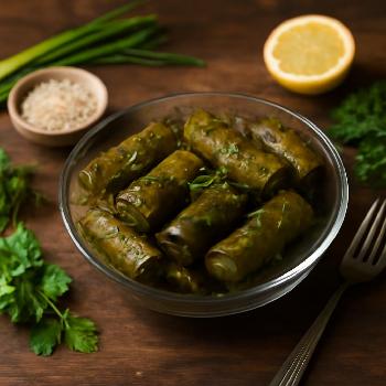 Dolmas Traditionnels : Feuilles de Vigne Farcies à la Grecque