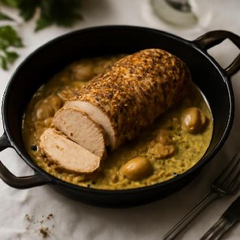 Filet de Porc Rôti à la Moutarde et Herbes de Provence