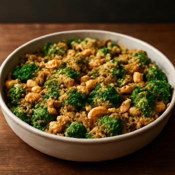 Gratin de Brocolis et Noix de Cajou (Végan)