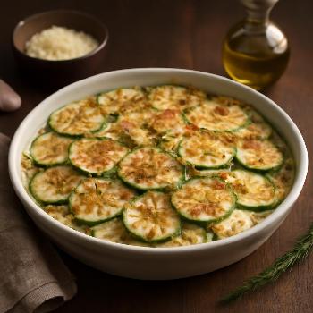 Gratin de Courgettes à la Crème et au Parmesan