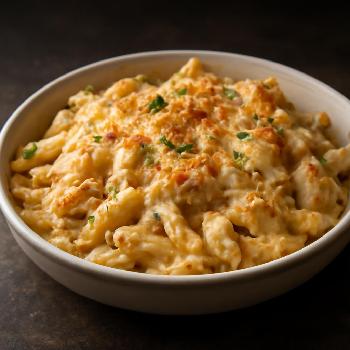 Gratin de Poulet Alfredo Maison