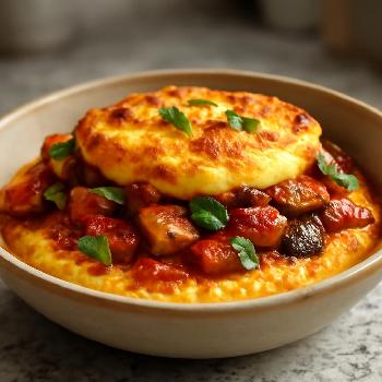 Gratin de Ratatouille et Polenta Végétalien