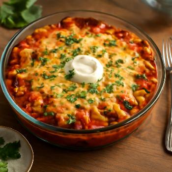 Gratin d'Enchiladas Végétarien
