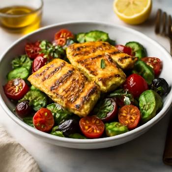 Halloumi Grillé à la Méditerranéenne