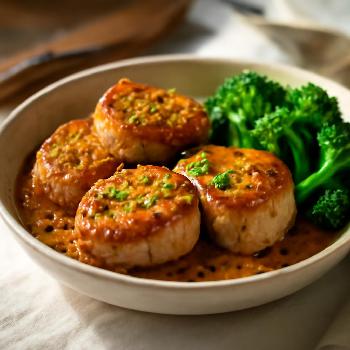 Médaillons de Filet Mignon de Porc au Miel et à la Moutarde