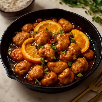 Poulet à l'orange chinois authentique