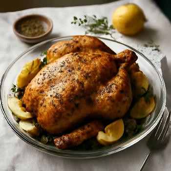 Poulet Rôti au Citron et Herbes de Provence