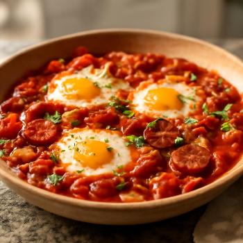 Shakshuka au Chorizo et Poivrons