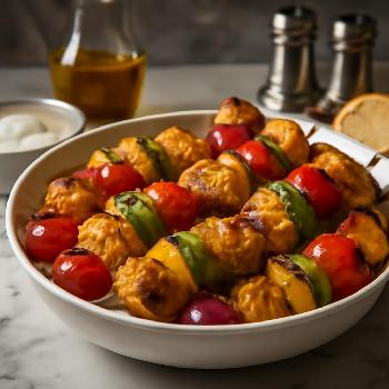 Shish Kebab de Poulet Marinée au Yaourt