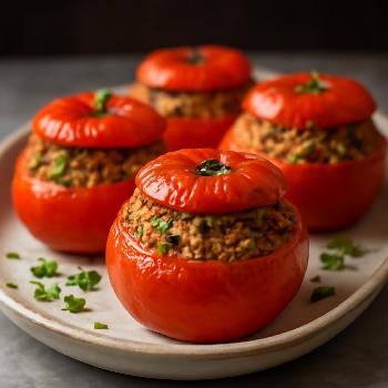 Tomates Farcies Végétariennes aux Herbes et Quinoa