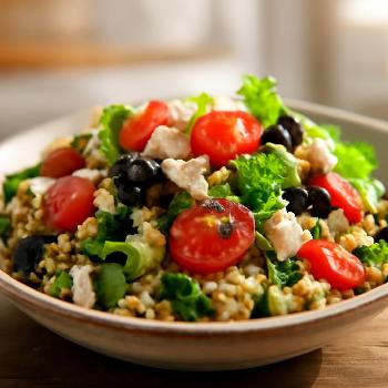 Bol de Quinoa Méditerranéen Végétarien