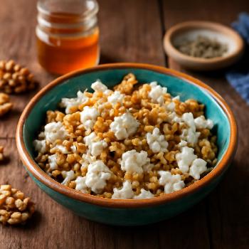 Chèvre Émietté, Miel et Noix pour Salades