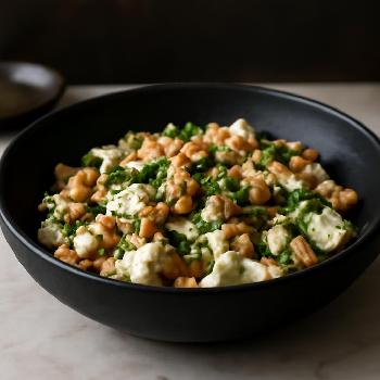 Feta Émiettée aux Noix, Miel et Herbes Fraîches