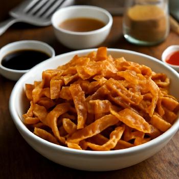 Lanières de Wonton Épicées au Four