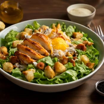 Mini Salades César au Poulet Grillé