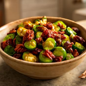 Salade d'Automne aux Choux de Bruxelles et Canneberges