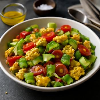 Salade de Maïs Grillé, Avocat et Vinaigrette au Citron Vert