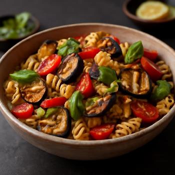 Salade de Pâtes Sans Gluten Végétarienne au Citron et Légumes Grillés