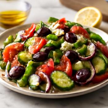 Salade Grecque de Concombres Rafraîchissante