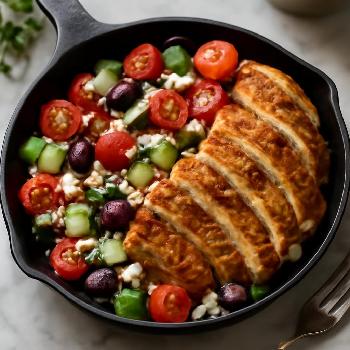 Salade Grecque de Poulet: Une Explosion de Saveurs Méditerranéennes