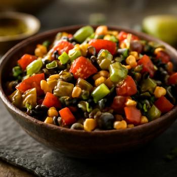 Salade Mexicaine au Maïs et Haricots Noirs