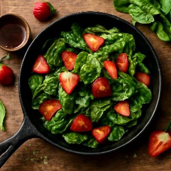 Salade Printanière d'Épinards aux Fraises et Vinaigrette Balsamique