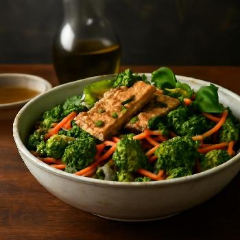 Salade Protéinée Végétalienne au Tofu Grillé et Quinoa