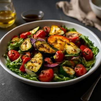 Salade Tiède de Légumes Grillés et Halloumi