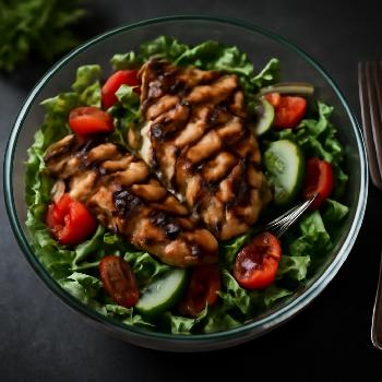 Salade Tiède de Poulet Grillé au Glaçage Balsamique