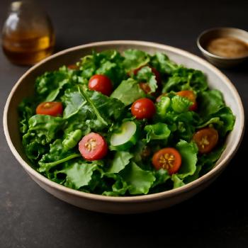 Salade Verte Classique à la Vinaigrette Maison