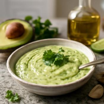 Vinaigrette Crémeuse à l'Avocat et à la Coriandre