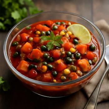 Chili végétarien à la patate douce et haricots noirs