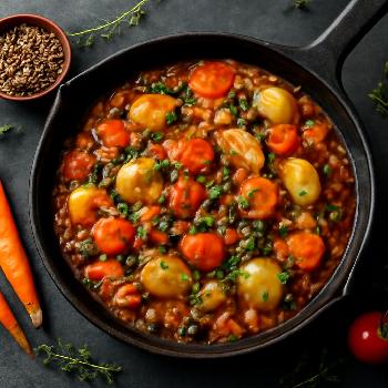 Ragoût de Légumes d'Hiver aux Lentilles et aux Herbes de Provence
