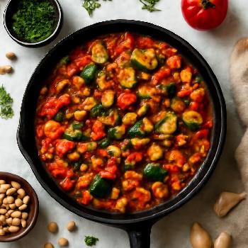 Ragoût de Pois Chiches et Légumes Méditerranéen