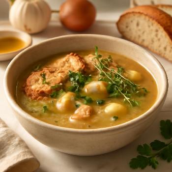 Soupe à l'ail confit : Une technique pour ne jamais brûler l'ail